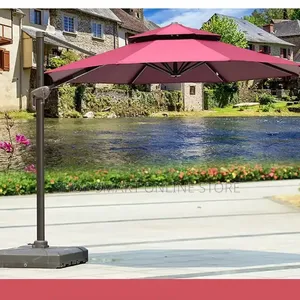 Maroon Outdoor Garden Umbrella