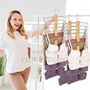 Wooden Metallic Bra Organizer Hanger