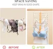 Wooden Metallic Bra Organizer Hanger - 2