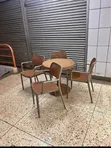 Small Round Plastic Table + 4 VIP Chairs - 1