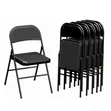 Metal Folding Chair with Padded Seat - 1