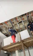 Gypsum Ceiling Installation - Kasese Hotel Works - 4
