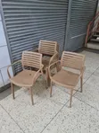 Brand New Plastic Executive Chairs (Brown) - 3