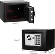 Black Mini Digital Electronic Safe - 2
