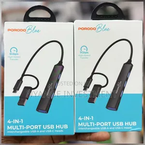Porodo 4-in-1 Multi-Port USB Hub