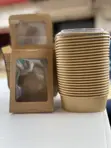 Dozen 1000ml Kraft Food Containers with Lids - 2