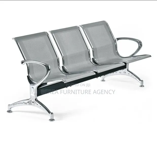 Brand New 3 Seater Metallic Waiting Chair - 1