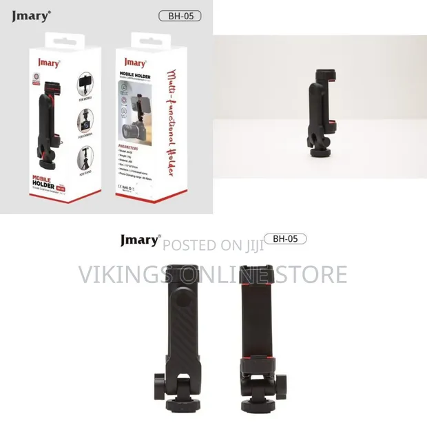 Jmary BH-05 Phone Tripod Mount with Dual Cold Shoe - 1