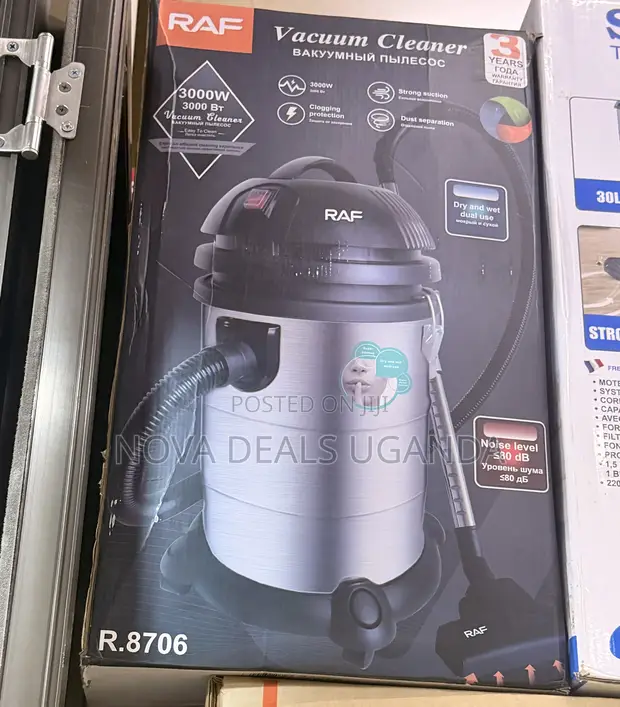 Raf 30L Wet and Dry Vacuum Cleaner - 3000W - 1
