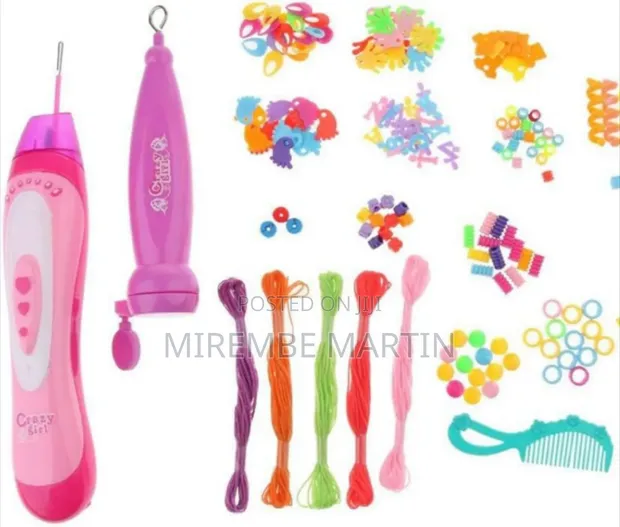 2-in-1 Beader Braider Hair Girls Set - Size L - 1