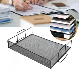 Mesh Document Organizer - Stackable Iron File Tray