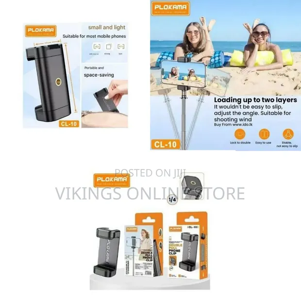 Plokama CL-10 Universal Smartphone Holder Clip - 1