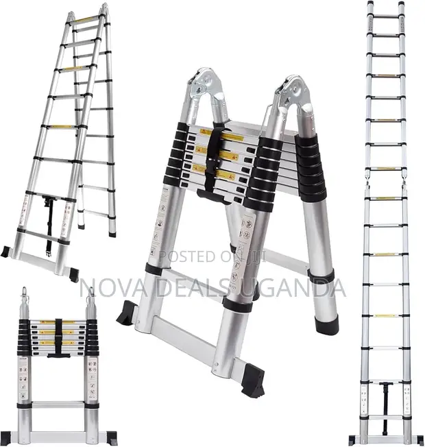2.2m x 2.2m Multi-Function A-Type Portable Telescopic Ladder - 1