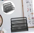 Metal Mesh Desk Organizer - File Folder & Magazine Holder - 1