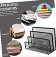 Metal Mesh Desk Organizer - File Folder & Magazine Holder - 2