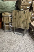 Foldable Reading Table and Chair Set - 2