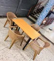 1 Foldable Wooden Table + 4 Italica Arm Chairs - 1