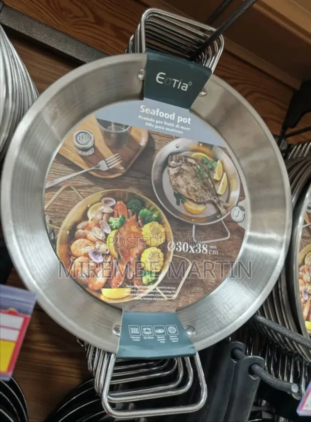 30cm Stainless Steel Seafood Pot - 1