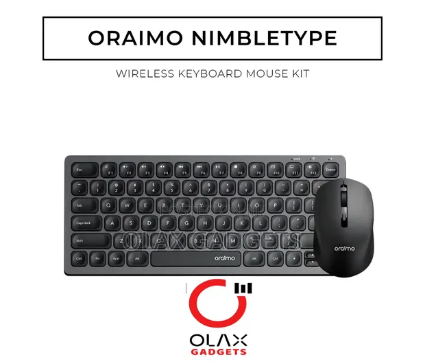 Oraimo NimbleType Wireless Keyboard Mouse Kit - Silent Dual Mode - 1