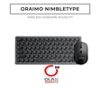 Oraimo NimbleType Wireless Keyboard Mouse Kit - Silent Dual Mode - 1