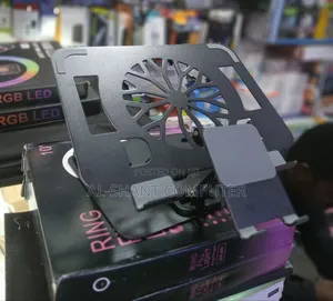 2-in-1 Laptop and Phone Stand with Cooling Fan