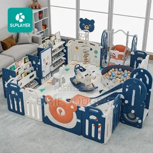 Activity Center with Swing, Slide, Ball Pit, Basketball Hoop