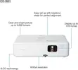 Epson CO-W01 Projector, 3LCD, 3,000 Lumens, WXGA - 1