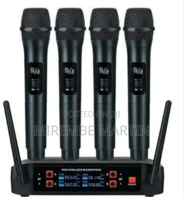 4-Channel Professional Wireless Microphone System - 1