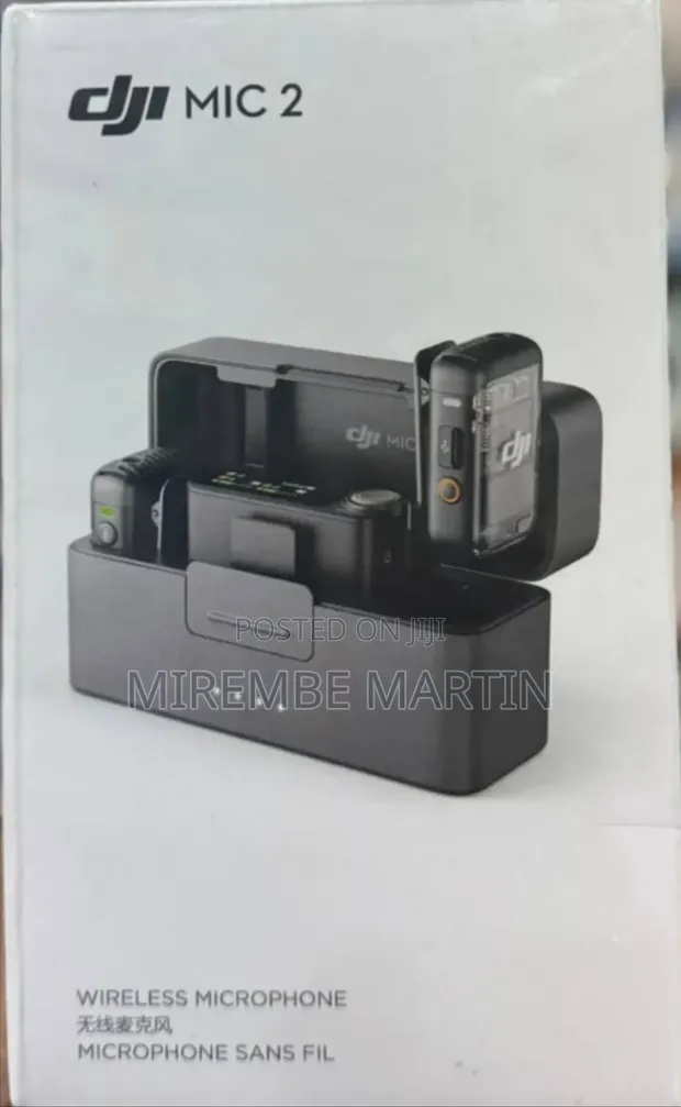 DJI Mic 2 Digital Wireless Dual Microphone Kit with Charging Case - 1
