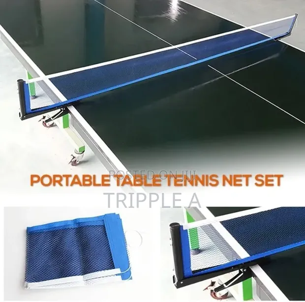 Portable Table Tennis Net and Post Set - 1