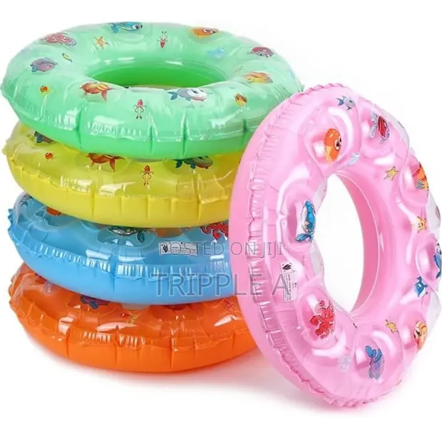 Thickened PVC Double Layer Swimming Ring - 1