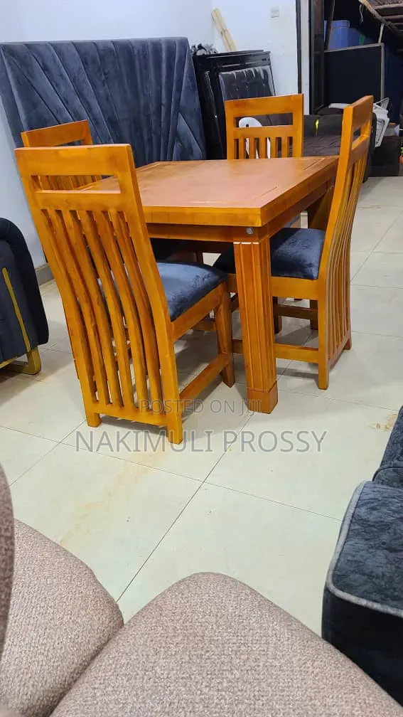 Brand New 4 Seater Dining Table with Stains Spray - 1