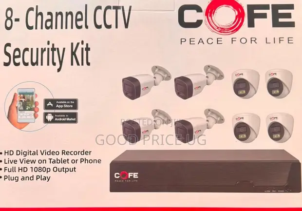 COFE Brand 8-Channel CCTV Security Kit - 1