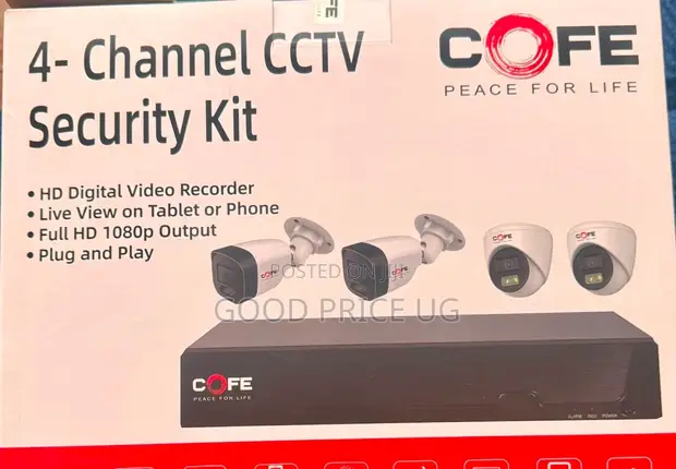 COFE 4-Channel Full HD 1080p CCTV Security Kit - 1