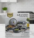 Osfe 1758 Granite Casserole Set - 1