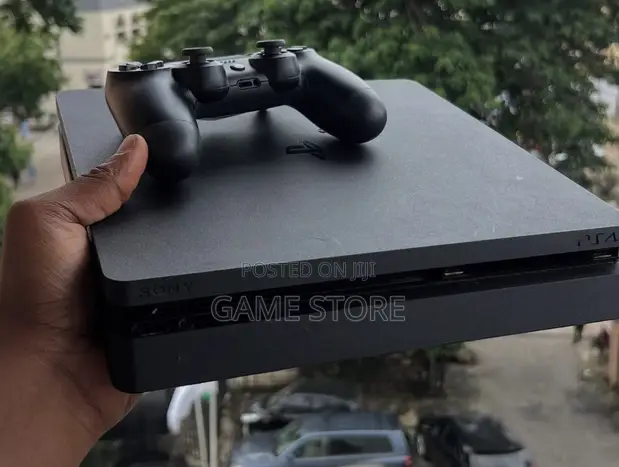 Chipped PS4 Slim Console with 12 Games & 2 Controllers - 1