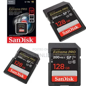 SanDisk 128GB Extreme PRO UHS-I SDXC Memory Card