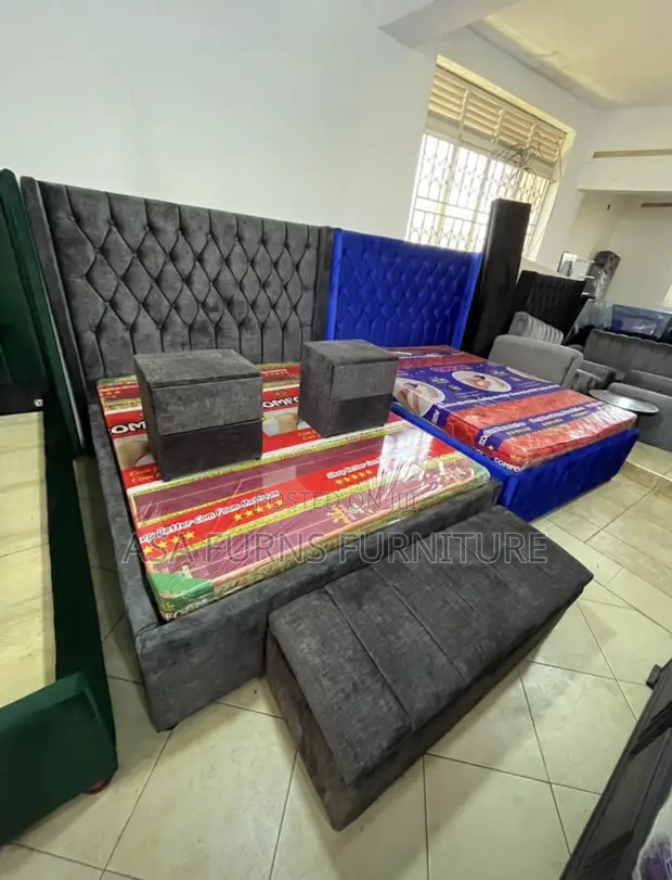Fabric Beds Available - Various Colors - 1