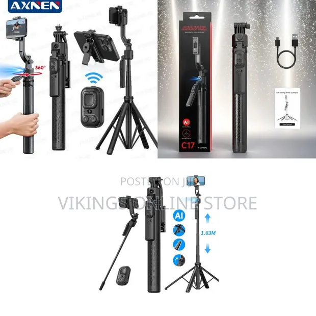 C17 Intelligent AI Face Tracking Tripod with Stand - 1