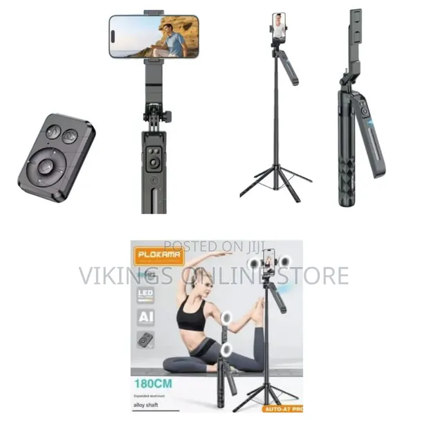 AI Intelligent 360 Auto Face Tracking Tripod with Stand - 1