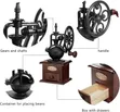 Vintage-Style Manual Coffee Grinder - 2