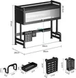 Dust-Proof Over-the-Sink Dish Drying Rack with Cabinet - 3