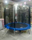IONiX 8ft Trampoline with Blue Safety Padding & Black Enclosure Net - 2