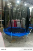 Dune 6ft Kids Trampoline with Blue Safety Pad - 1