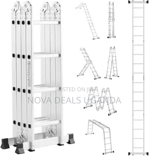 Multi-Purpose Foldable Ladder - 4x4, 16 Steps