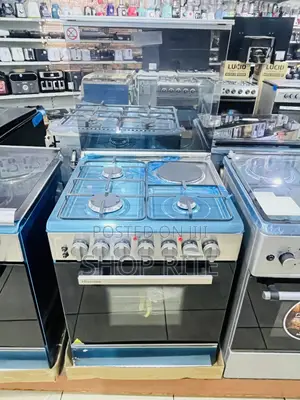 Hisense 60/60cm 3+1 Gas and Electric Cooker with 3-Year Warranty