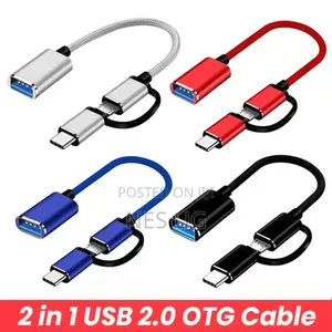 USB to Micro + Type-C OTG Adapter