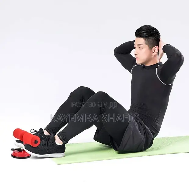 Adjustable Portable Self-Suction Sit-Up Assistant Gym Bar - 1