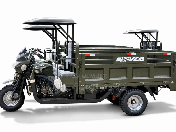 New Kevla 300cc Tipper Tricycle - Green - 1
