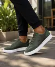 Men's Classic Green Timberland Smart Casual Sneakers - 1